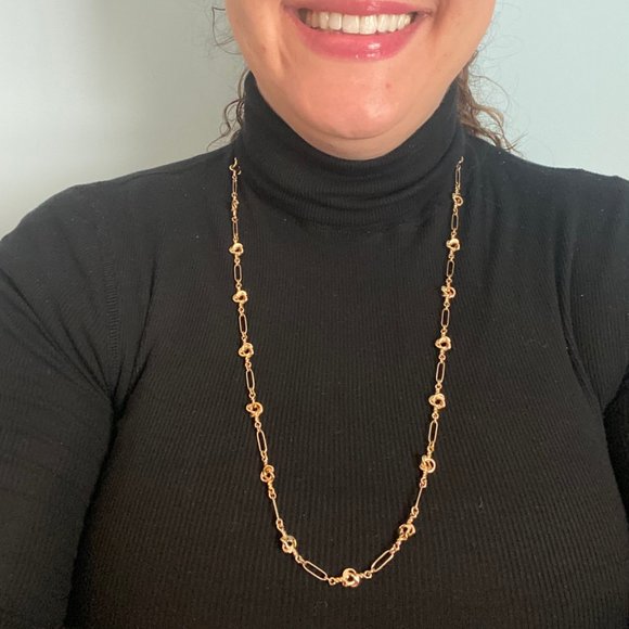 J Crew Gold Twist Necklace - Picture 2 of 9